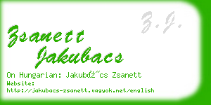 zsanett jakubacs business card